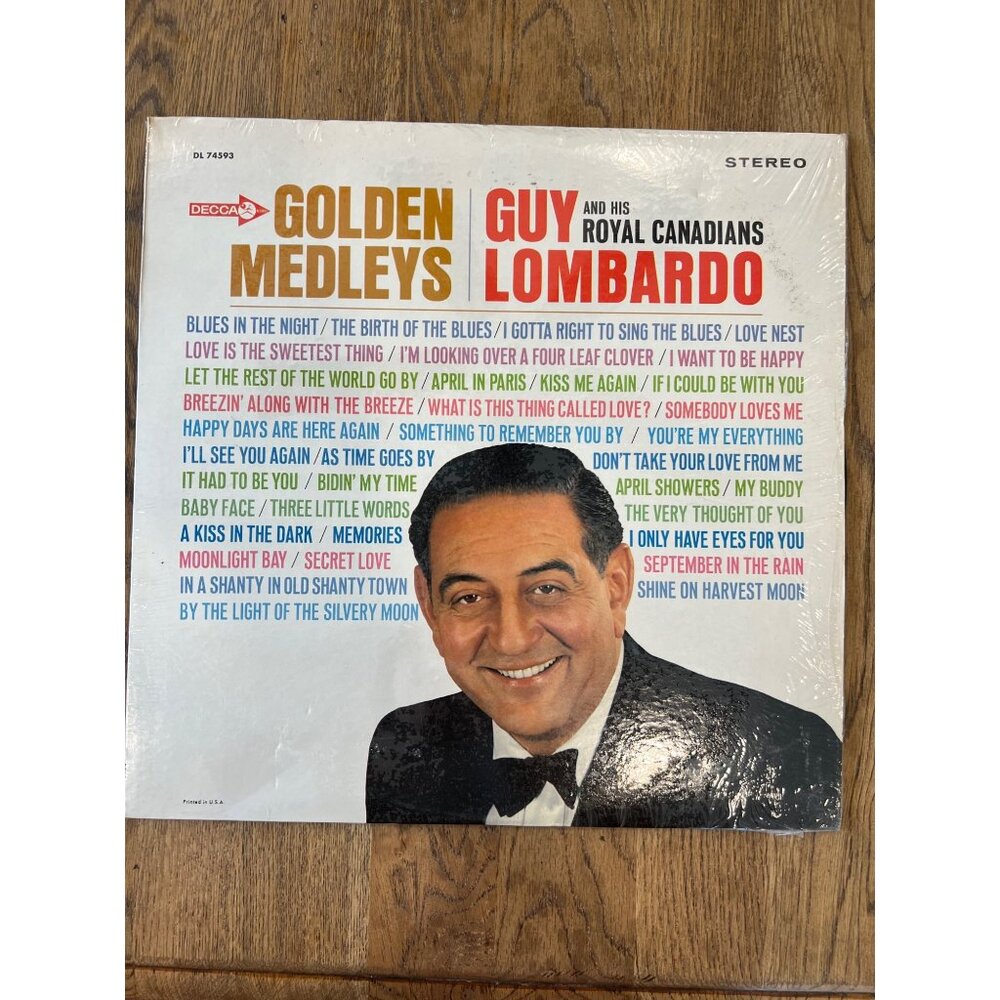 Golden Medleys Vinyl Record By Guy Lombardo & His Royal Canadians DL 74593